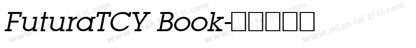 FuturaTCY Book字体转换